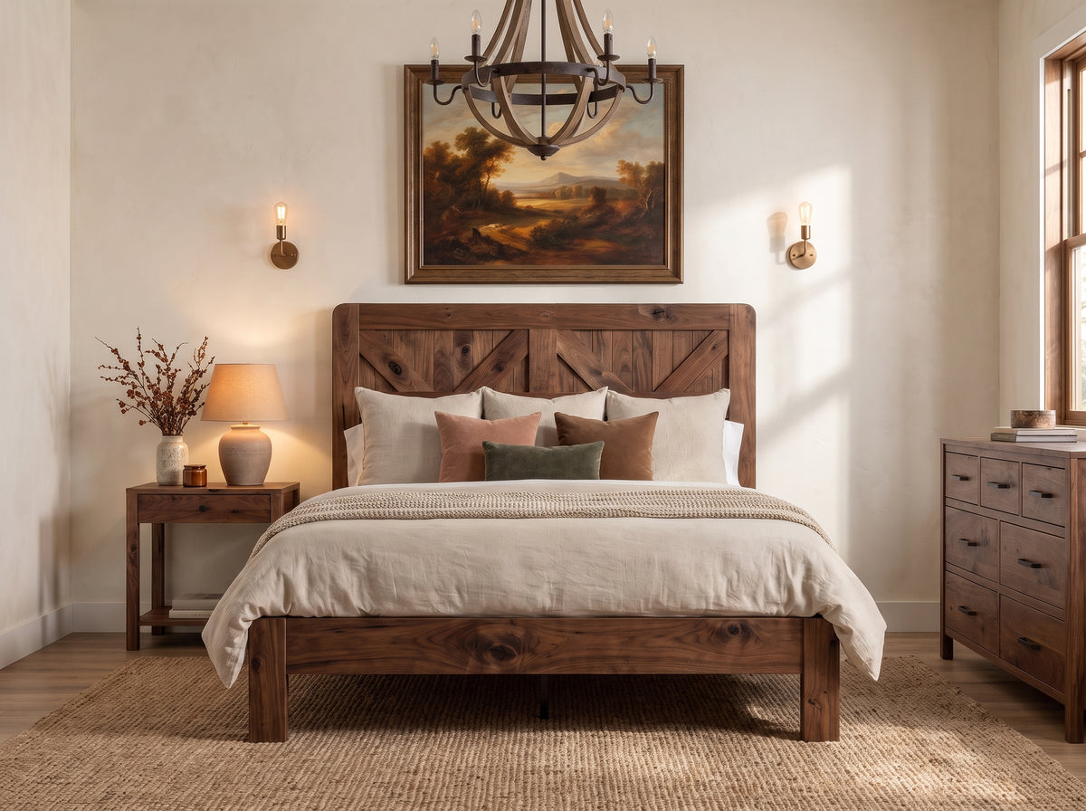 The Ruxton Bed — solid hardwood bed, handcrafted in the USA with Danner Furniture 