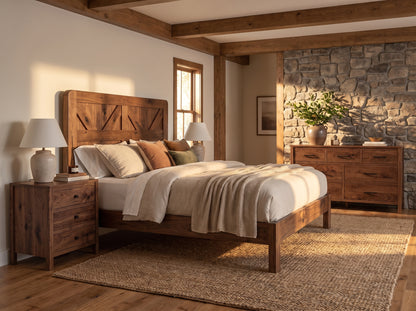 The Ruxton Bed — solid hardwood bed, handcrafted in the USA with Danner Furniture 