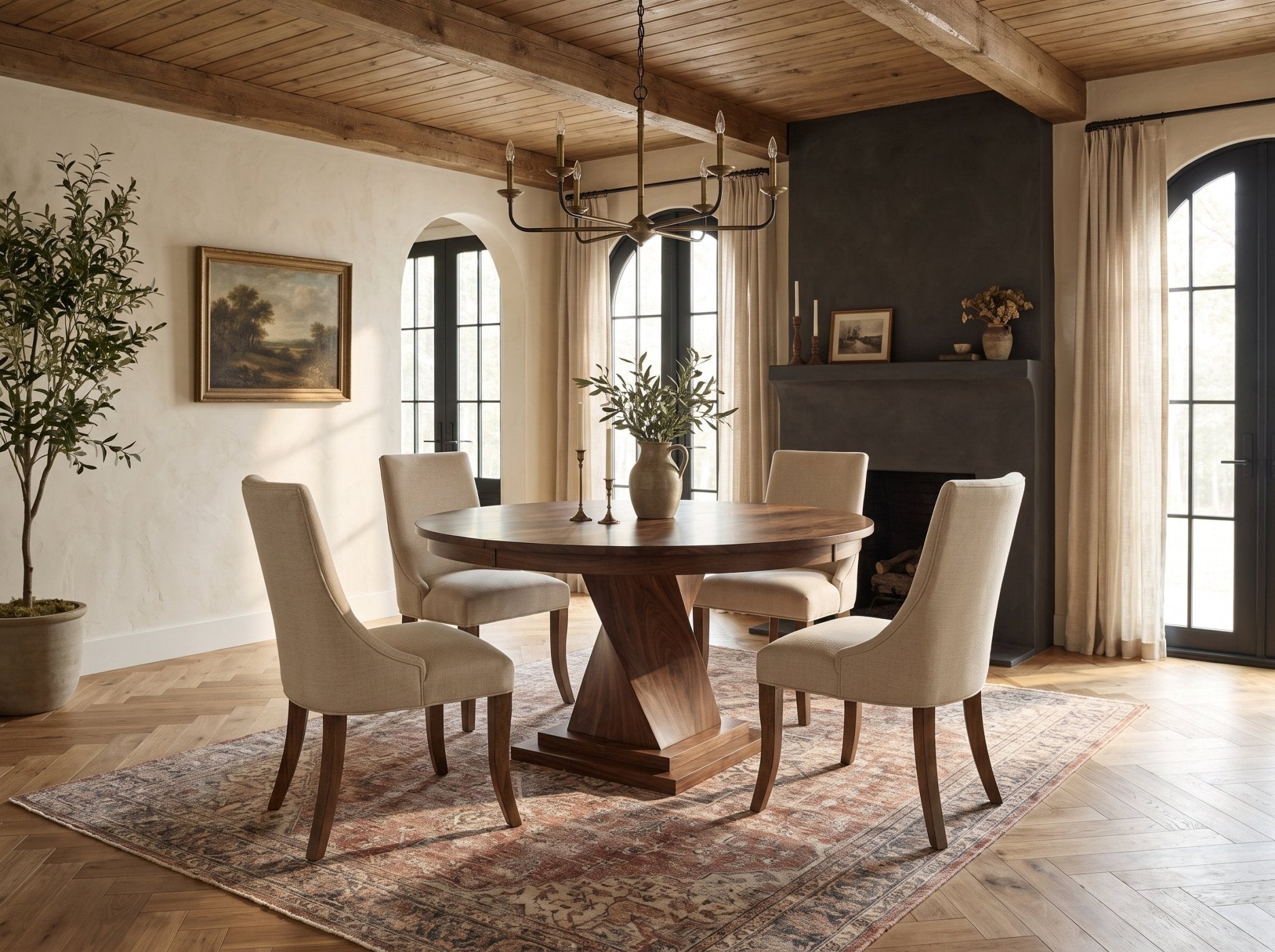 The Telluride Table — solid wood dining table, handcrafted in the USA by Danner Furniture 