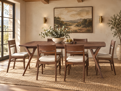 The Vail Table — solid wood dining table, handcrafted in the USA with Danner Furniture 