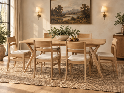 The Vail Table — solid wood dining table, handcrafted in the USA with Danner Furniture 