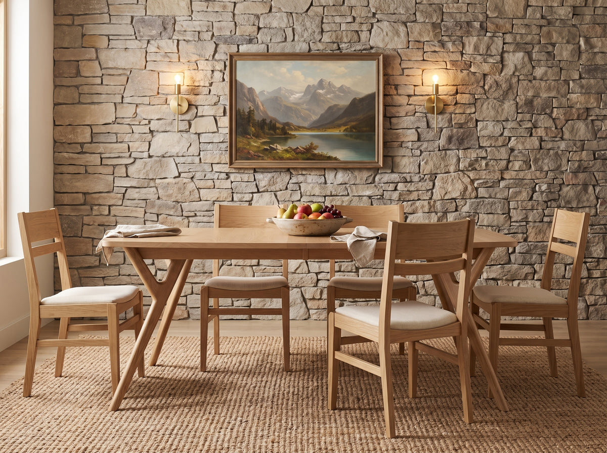 The Vail Table — solid wood dining table, handcrafted in the USA with Danner Furniture 