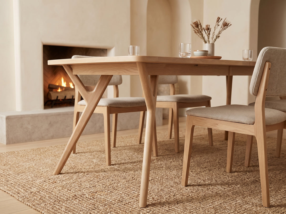 The Vail Table — solid wood dining table, handcrafted in the USA with Danner Furniture 