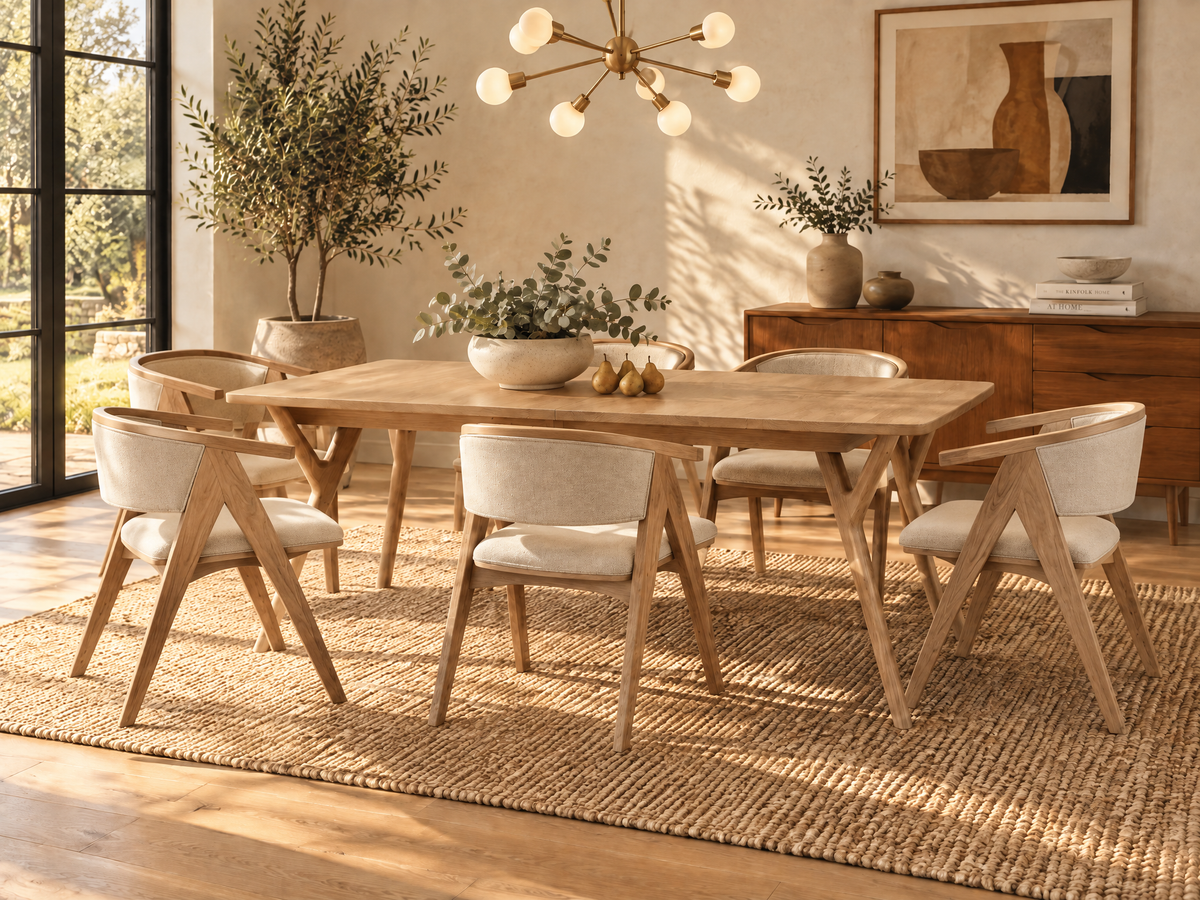 The Vail Table — solid wood dining table, handcrafted in the USA with Danner Furniture 