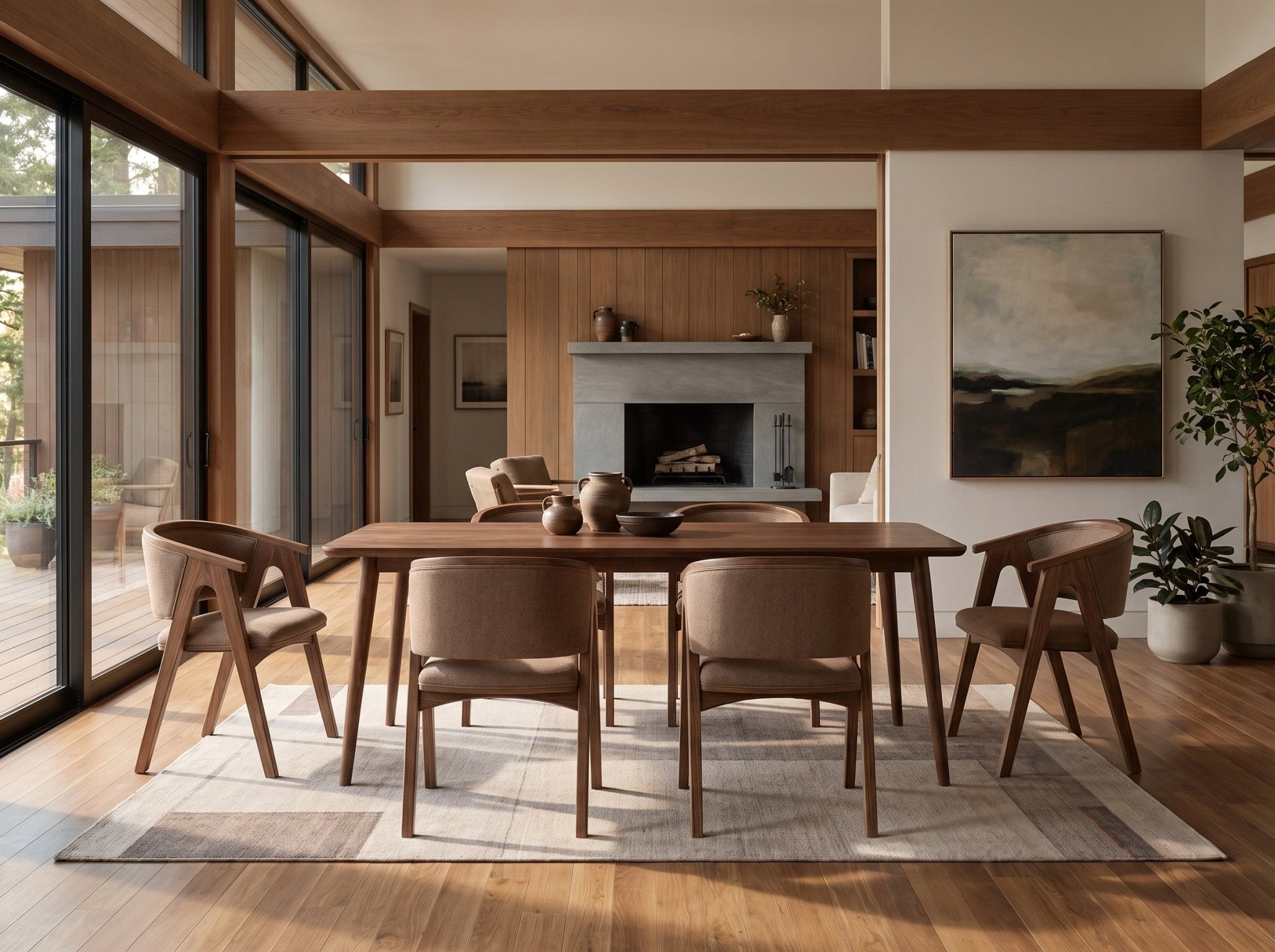 The Meridian Table — solid wood dining table, handcrafted in the USA by Danner Furniture 