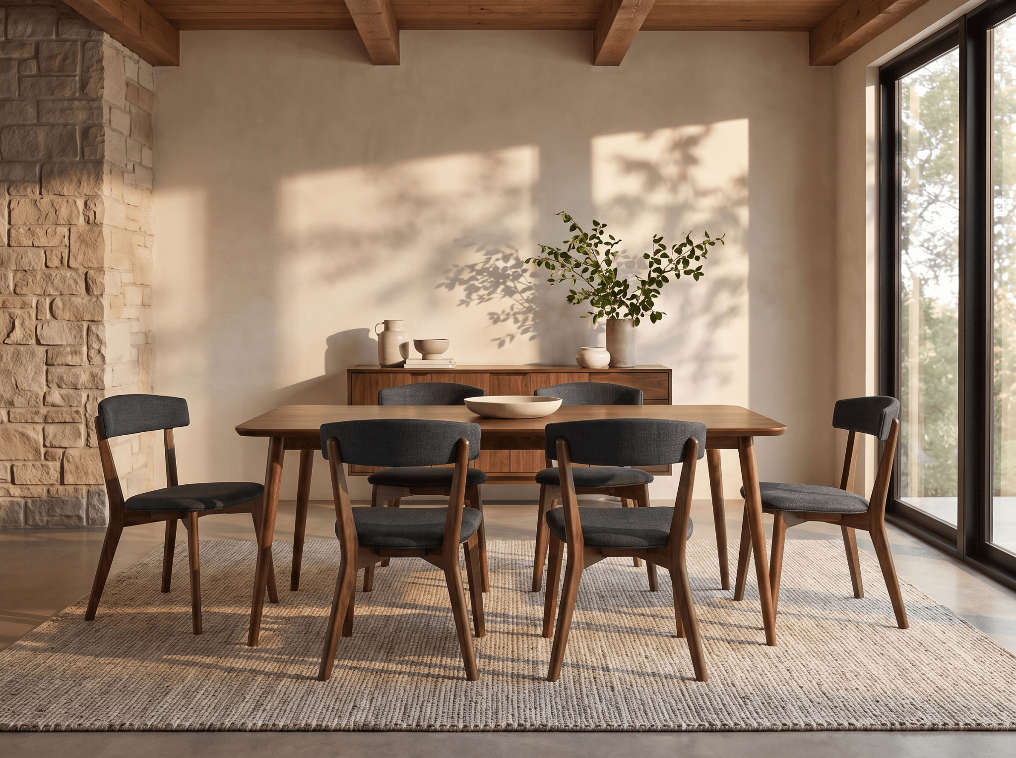 The Meridian Table — solid wood dining table, handcrafted in the USA by Danner Furniture 
