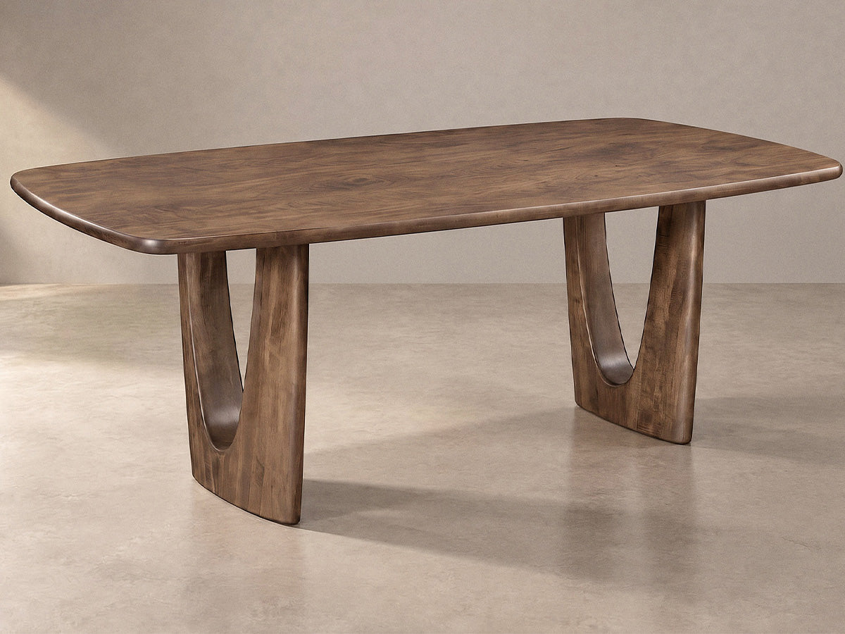 The Mauve Table — solid wood dining table, handcrafted in the USA by Danner Furniture 