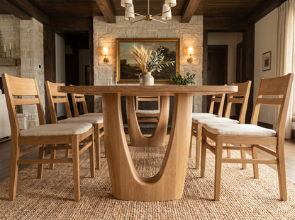 The Mauve Table — solid wood dining table, handcrafted in the USA by Danner Furniture 