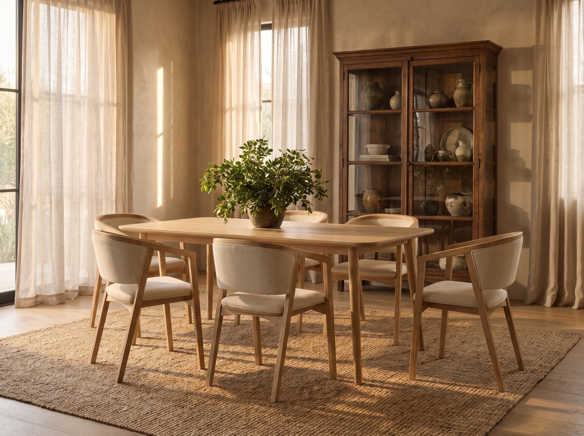 The Meridian Table — solid wood dining table, handcrafted in the USA by Danner Furniture 