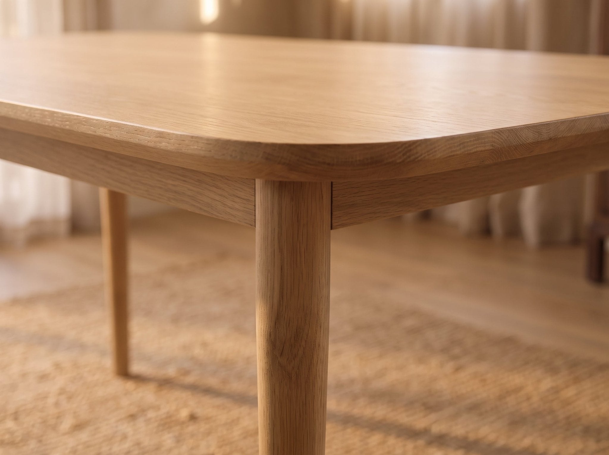 The Meridian Table — solid wood dining table, handcrafted in the USA by Danner Furniture 