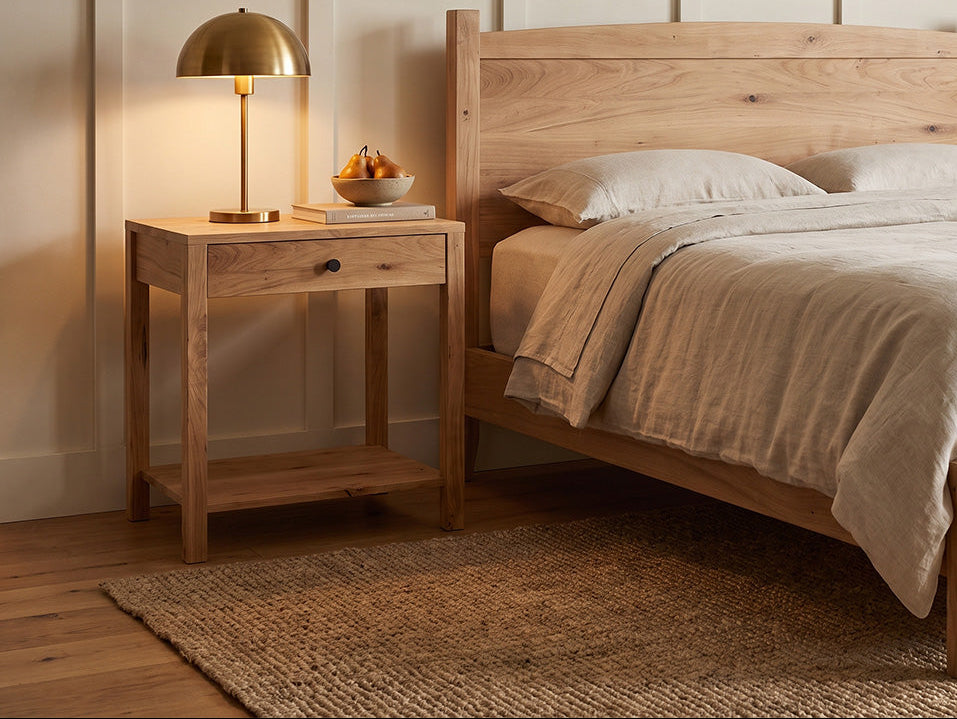 The 1 drawer nightstand — solid wood nightstand, handcrafted in the USA with Danner Furniture 