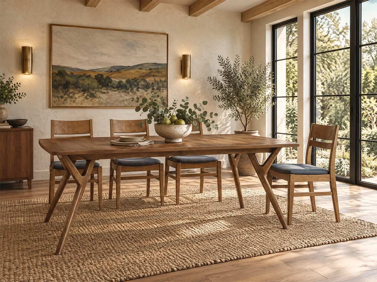 The Vail Table — solid wood dining table, handcrafted in the USA with Danner Furniture 
