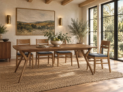 The Vail Table — solid wood dining table, handcrafted in the USA with Danner Furniture 