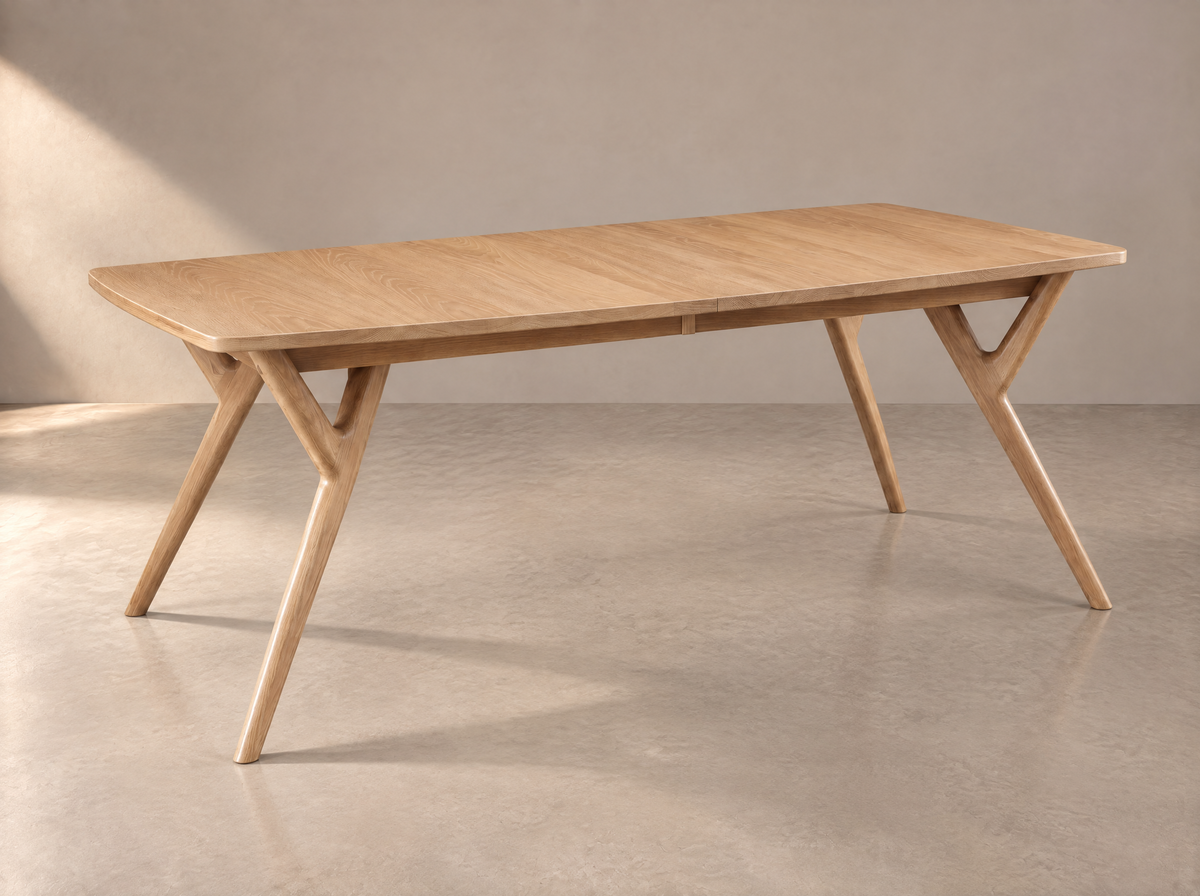 The Vail Table — solid wood dining table, handcrafted in the USA with Danner Furniture 