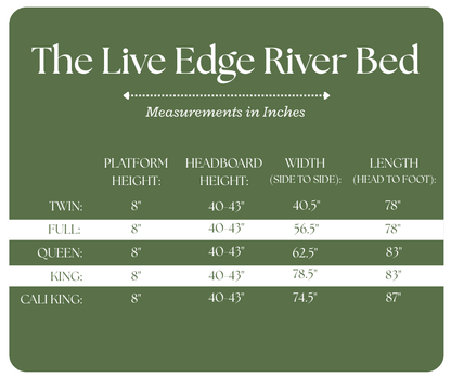 The Live Edge River Bed - Danner Furniture