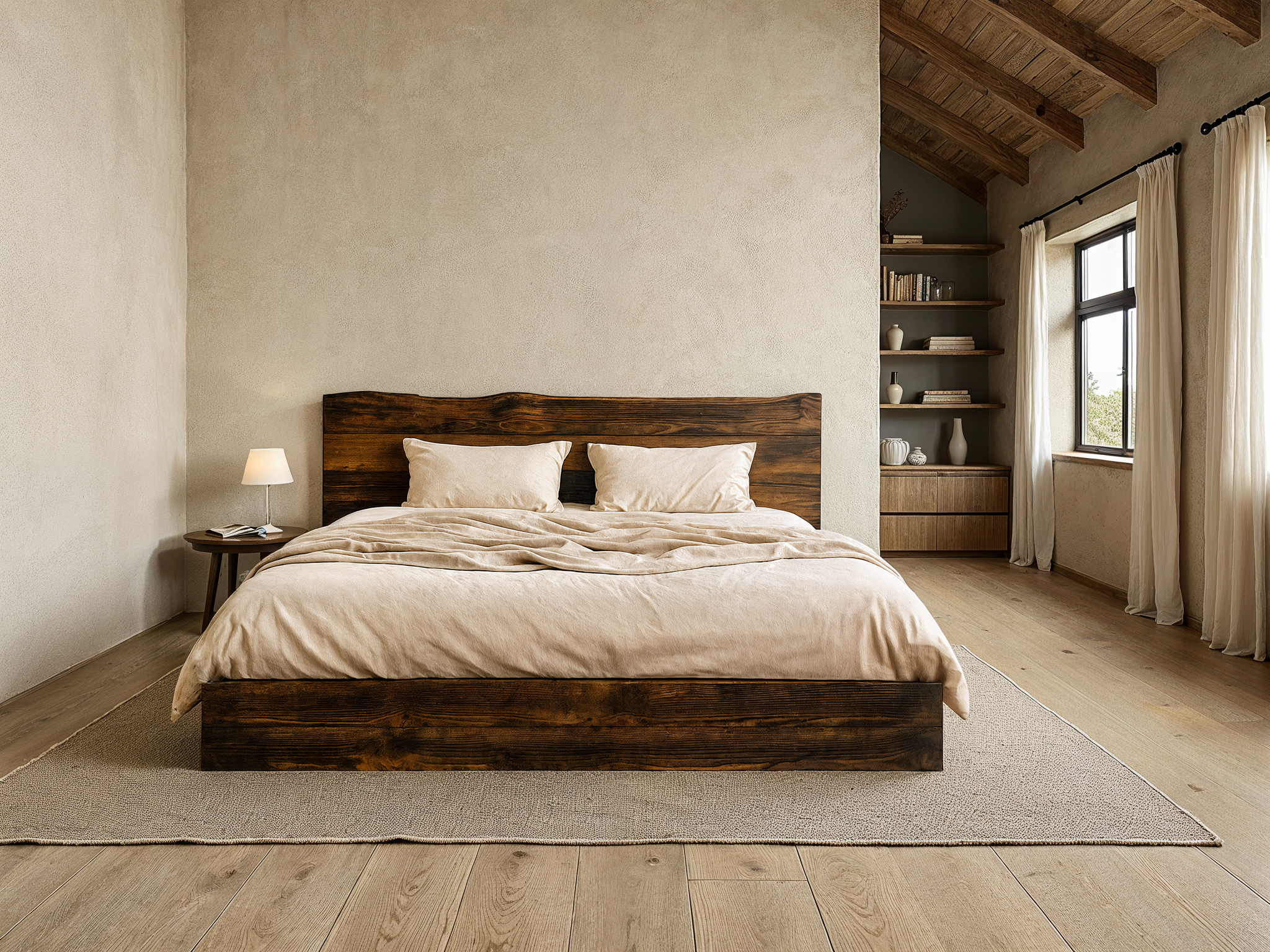 The Live Edge River Bed - Danner Furniture #color_weathered-railcar